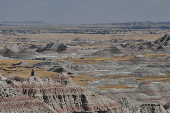 Badlands National Park, em South Dakota, nos Estados Unidos